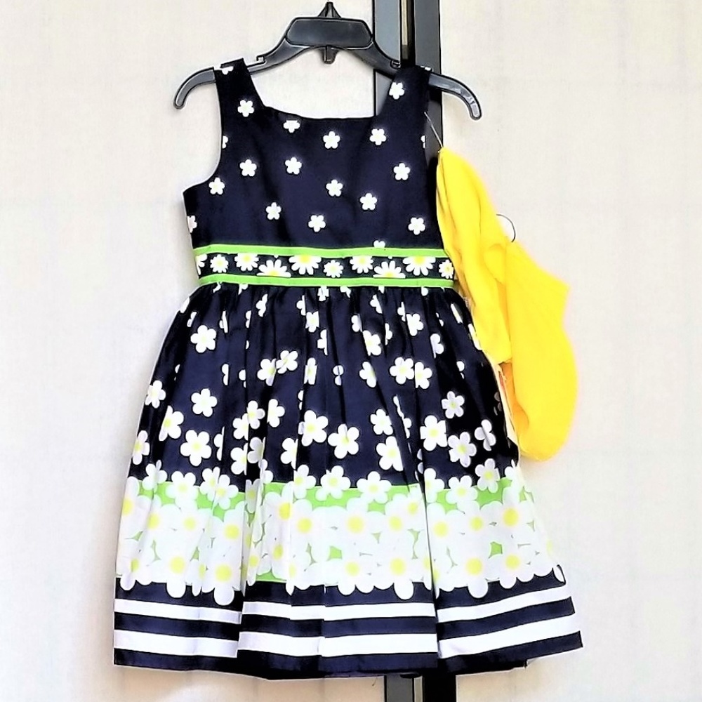 Youngland Party Dress Girls 4 NEW 2pc Floral - Picture 3 of 6